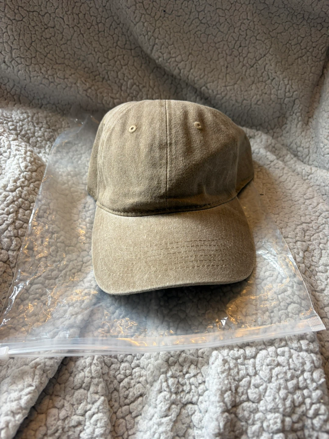 Tan Cotton Baseball Cap