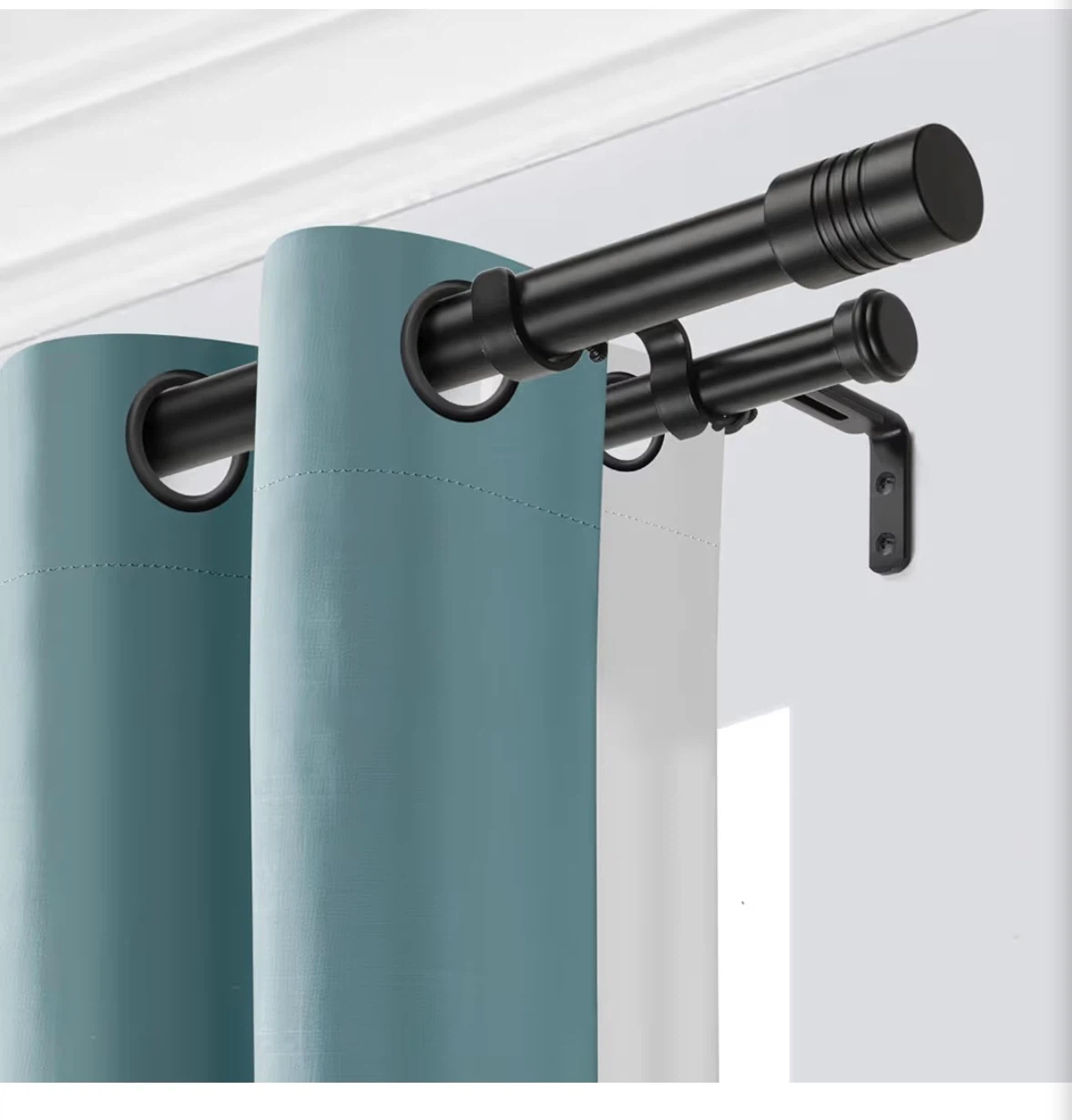 Creatyi Heavy Duty Double Curtain Rod - photo 2