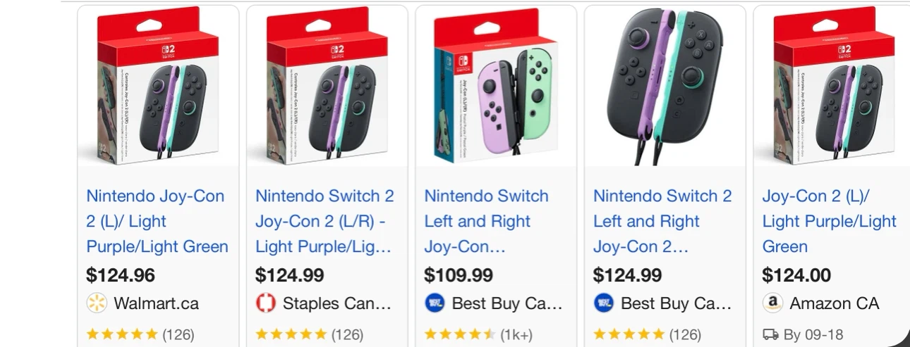 Switch 2 Joy-pad2 Lavender and Light Green Controllers - photo 5