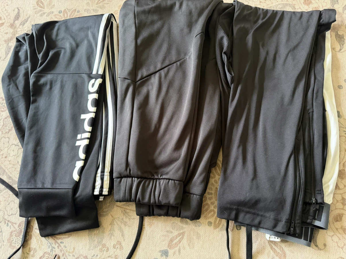 Set of 3 Men’s Athletic Track Pants - Adidas and Puma - photo 2