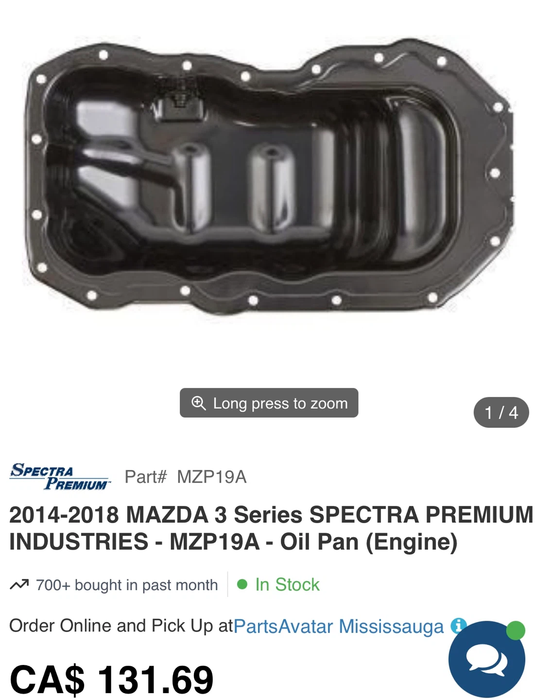 Spectra Premium Engine Oil Pan MZP19A