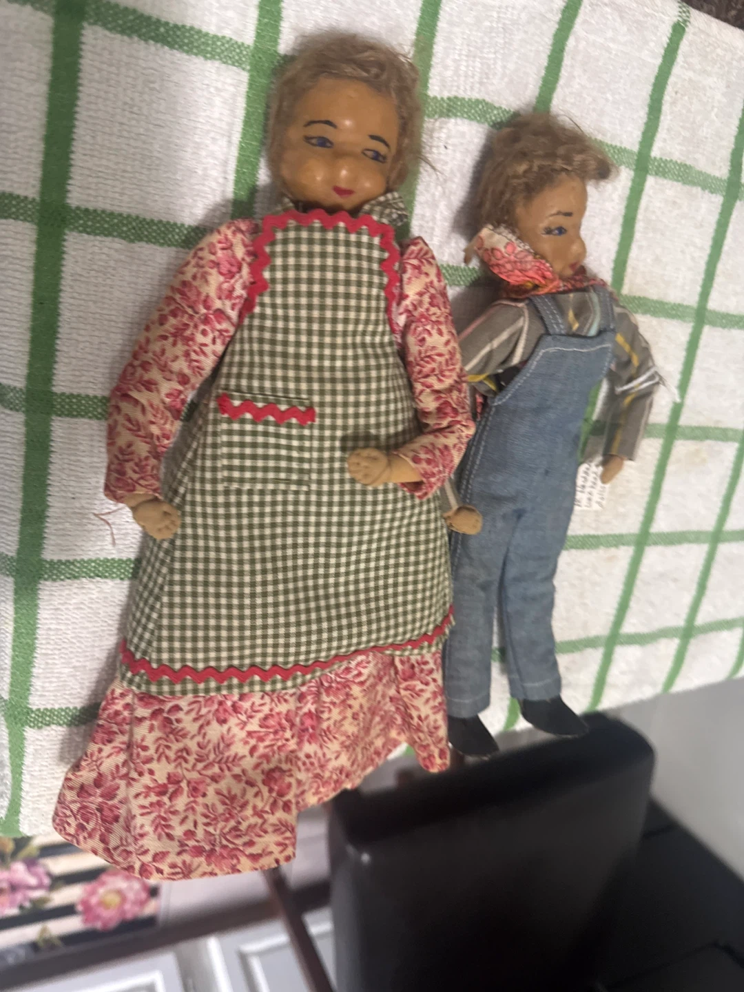 Pair of Handmade Wax Head Dolls - photo 2