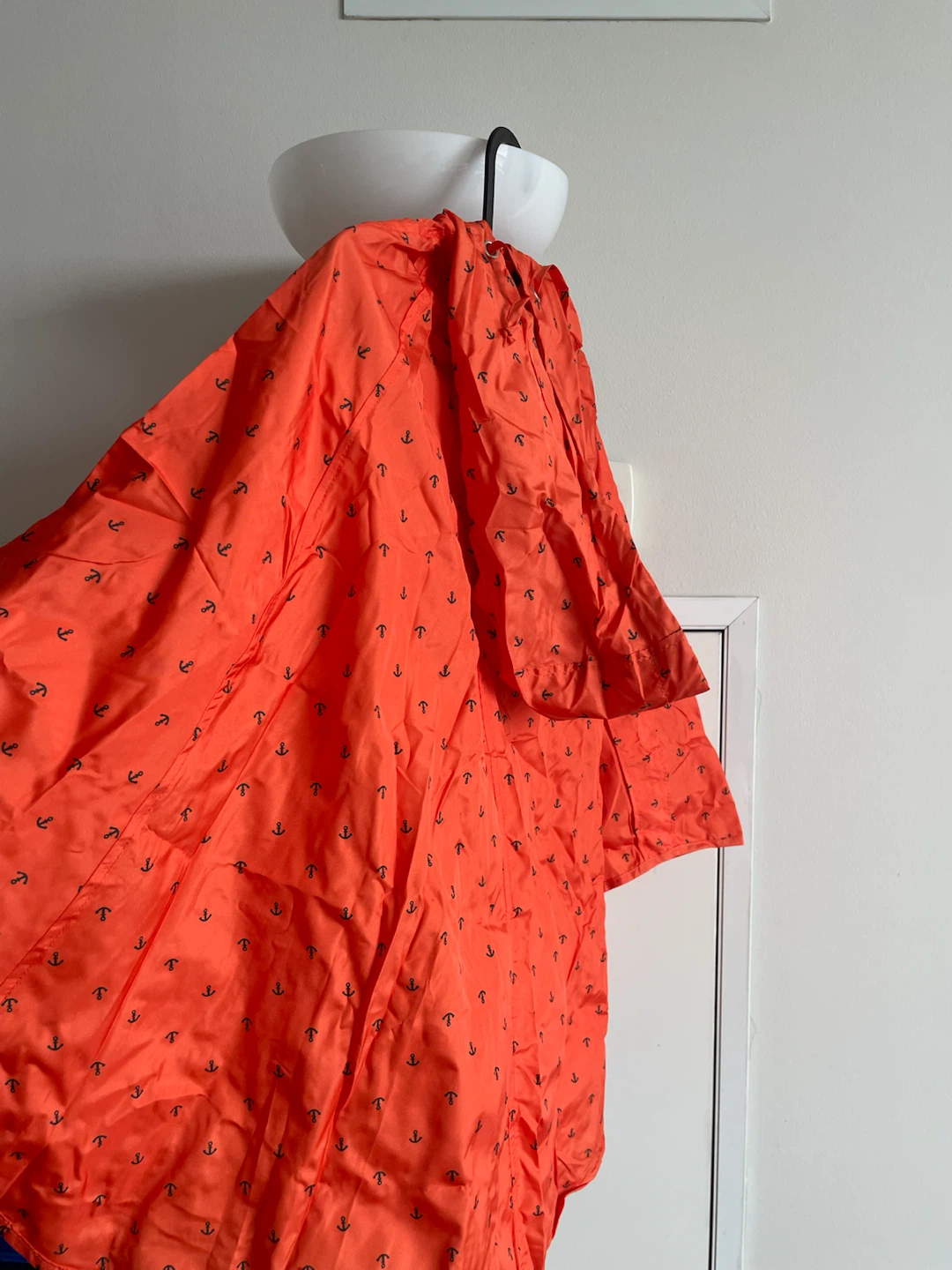 Like-New VIKI Stylish Anchor Pattern Rain Poncho (With Pouch) - photo 4