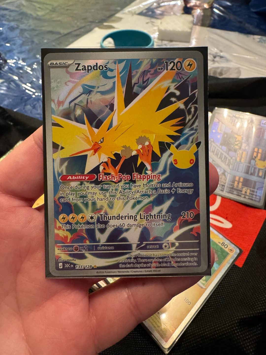 Zapdos 30th Celebrations Pokemon Card