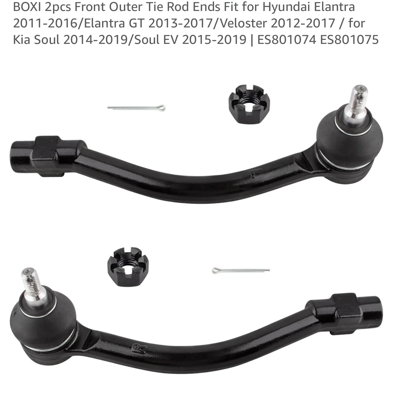 BOXI Front Outer Tie Rod Ends 2pcs