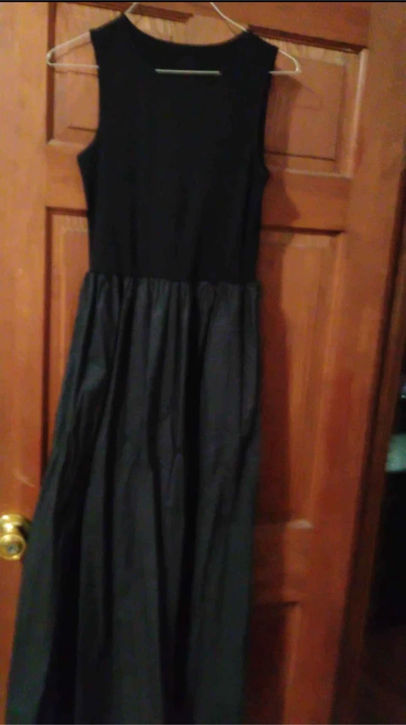 Commense Black Sleeveless Dress