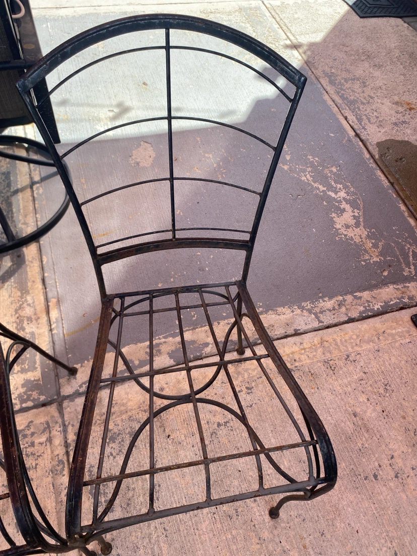 Set of Two Metal Patio Chairs - photo 2