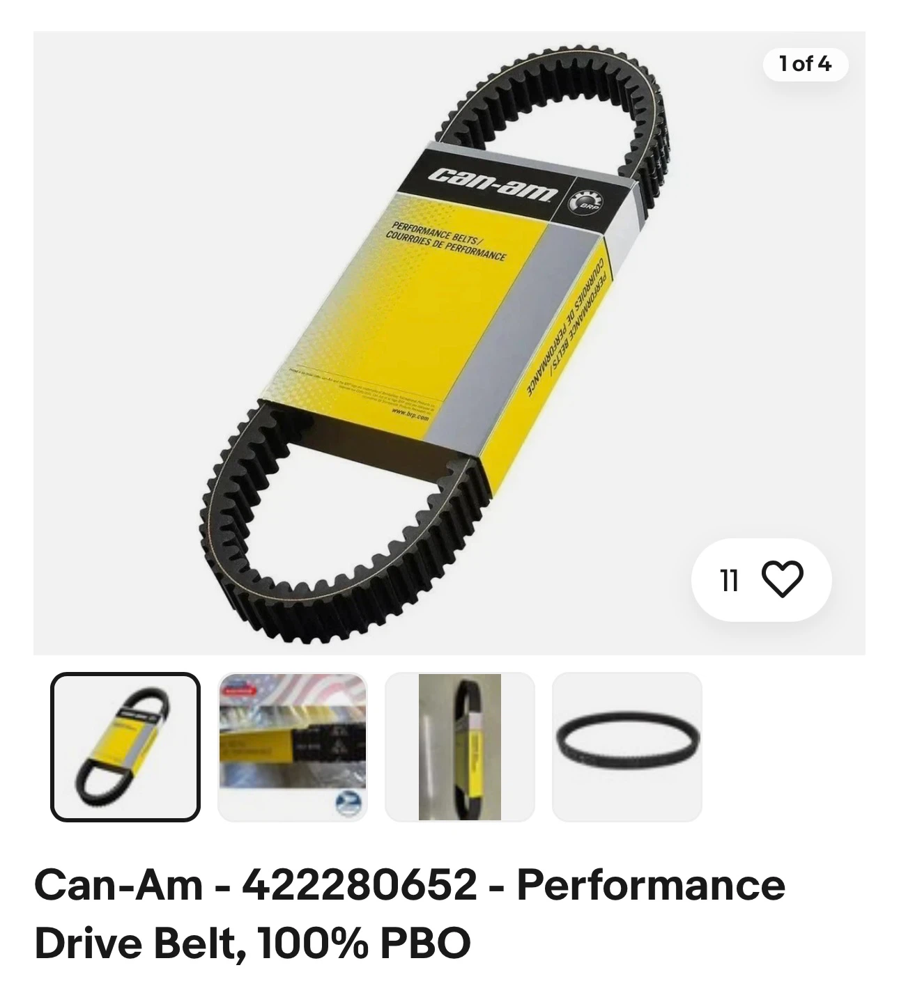 Can-Am Performance Drive Belt 422280652