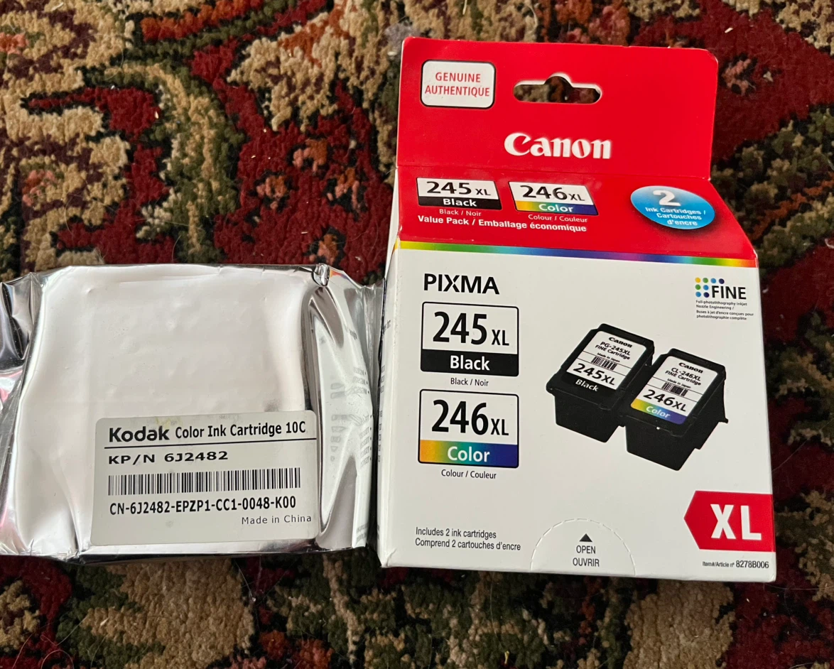 Canon 245XL Black or 246XL Colour Ink Cartridges
