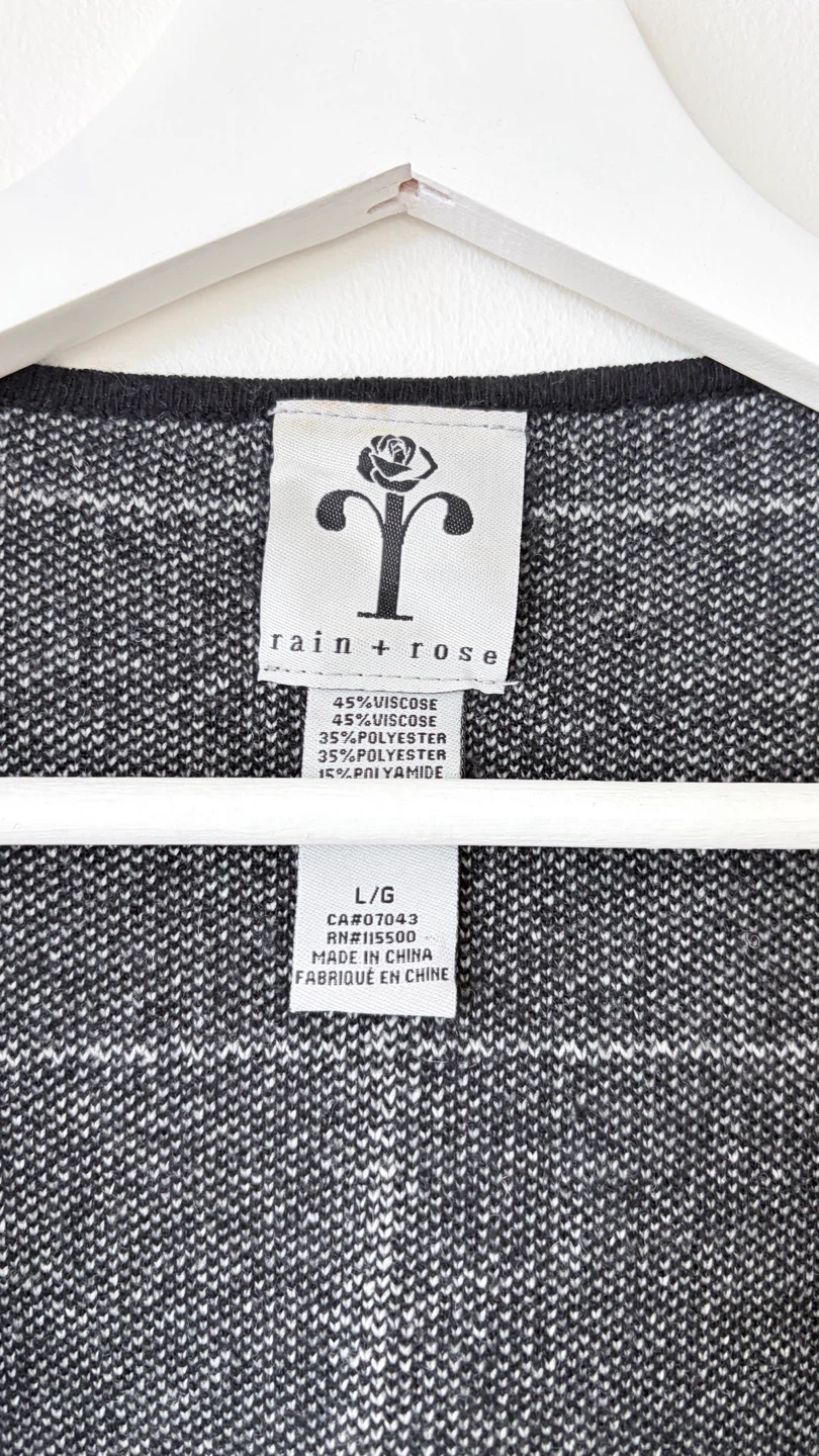 Rain + Rose Plaid Knit Cardigan - photo 2