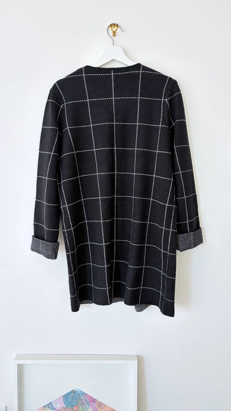 Rain + Rose Plaid Knit Cardigan - photo 4
