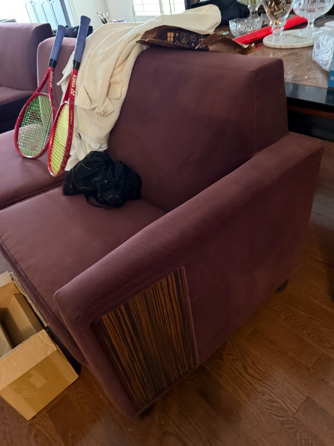 Plush Velvet Armchairs and Sofa - photo 2
