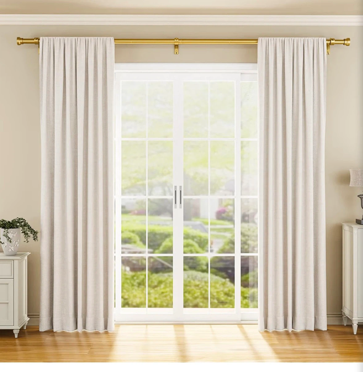 YaFex Heavy Duty Adjustable Curtain Rod - photo 2