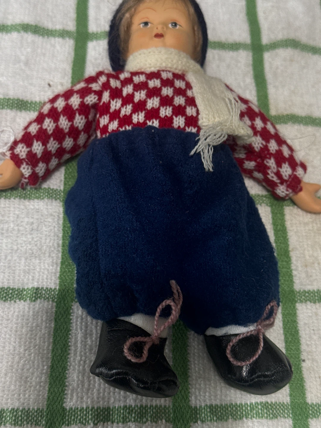 Chena Vintage Knitted Doll from 1970