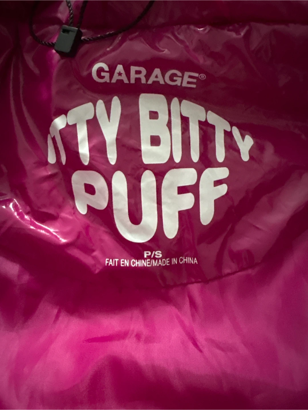 Garage Itty Bitty Puff Jacket - Hot Pink - photo 2