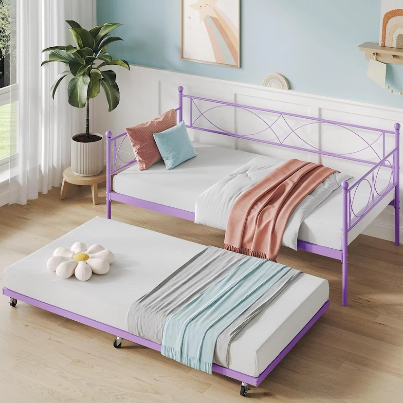 Twin daybed with Trundle, Metal Twin daybed and Trundle Set