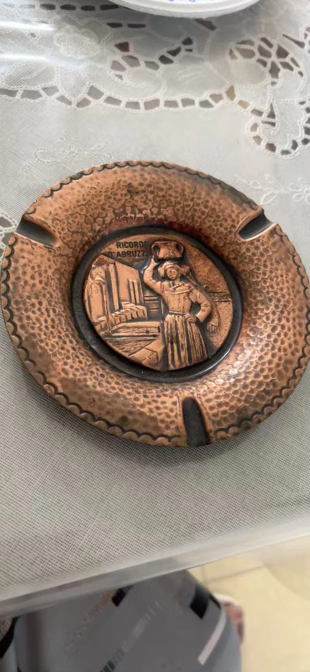 Vintage Abruzzo Copper Ashtray