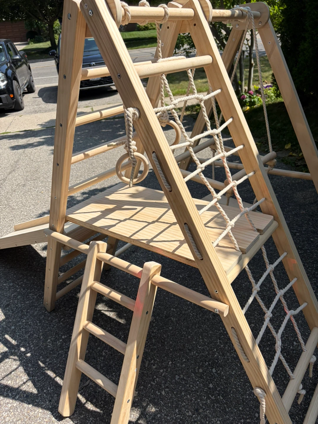 Wooden Kids Indoor Climbing Gym