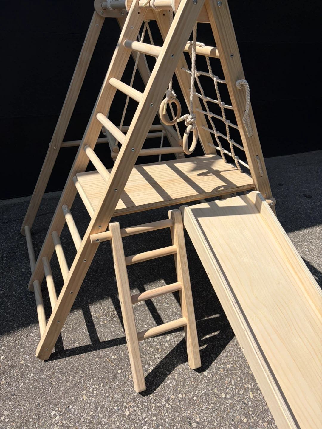 Wooden Kids Indoor Climbing Gym - photo 3
