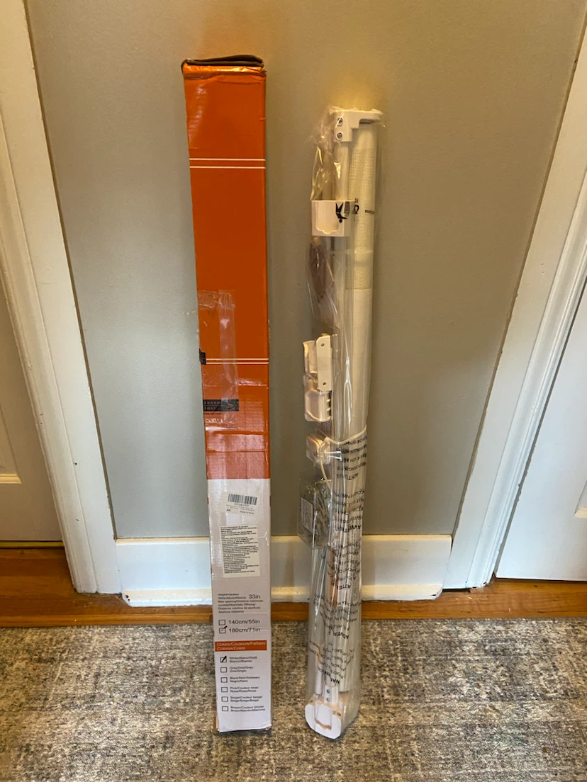 New Retractable Baby Gate 33"x71” White - photo 4