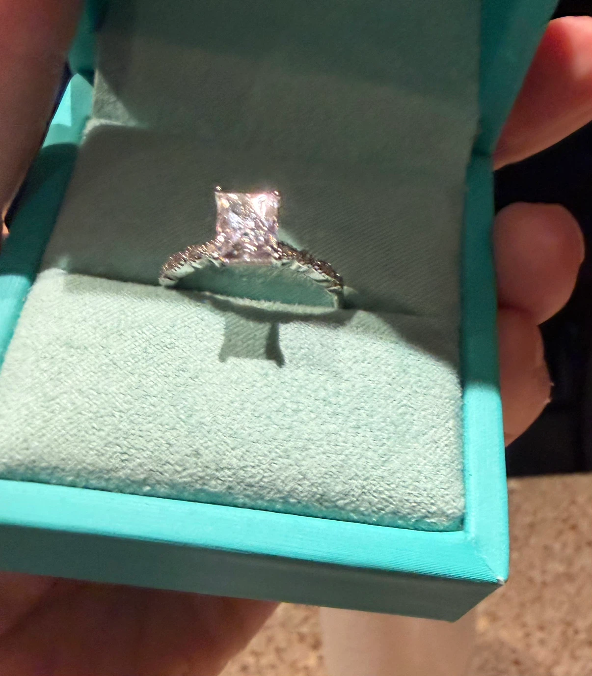 2Ct Engagement Ring, 925 Sterling Silver and Pure Moissanite - photo 5