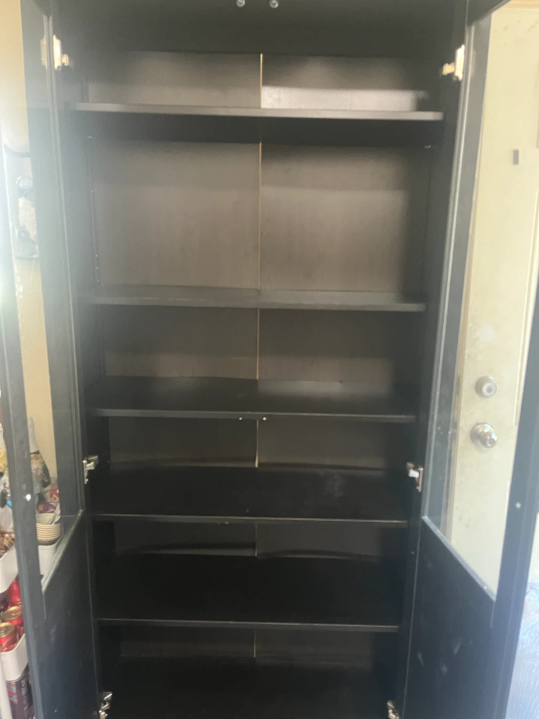 IKEA Hemnes Glass Door Cabinet Black-Brown - photo 2