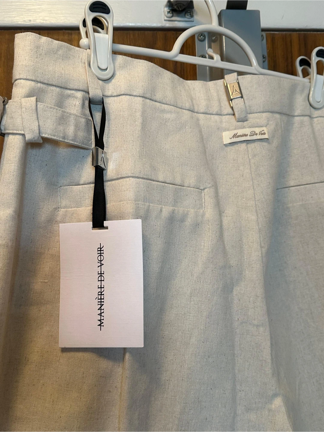BNWT Maniere De Voir Linen Blend Trousers