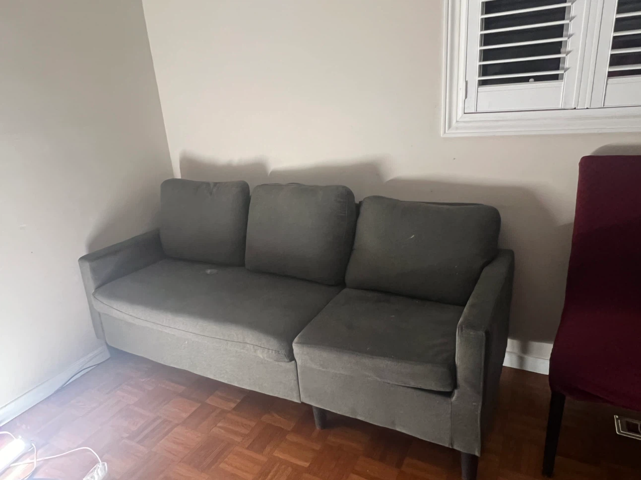 Grey Three-Seater Sofa - photo 2