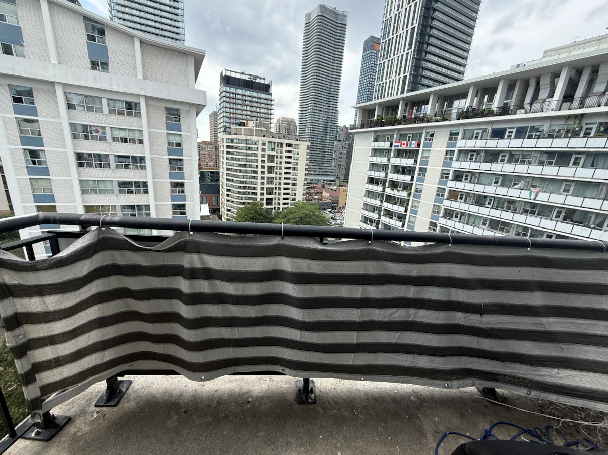 Striped Balcony Privacy Screen - photo 2