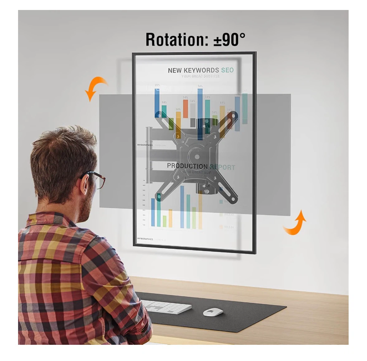 ELIVED Full Motion TV Wall Mount - photo 2