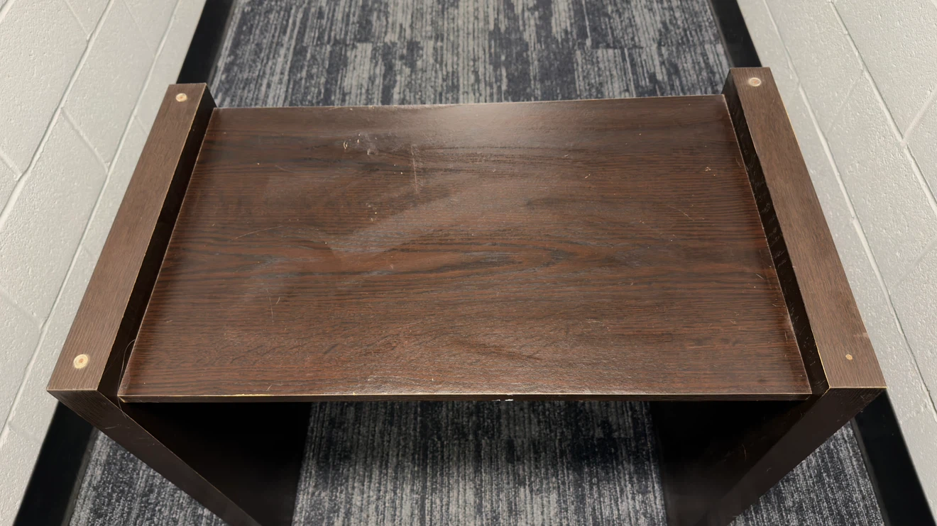 Dark Brown Wood Table - photo 2