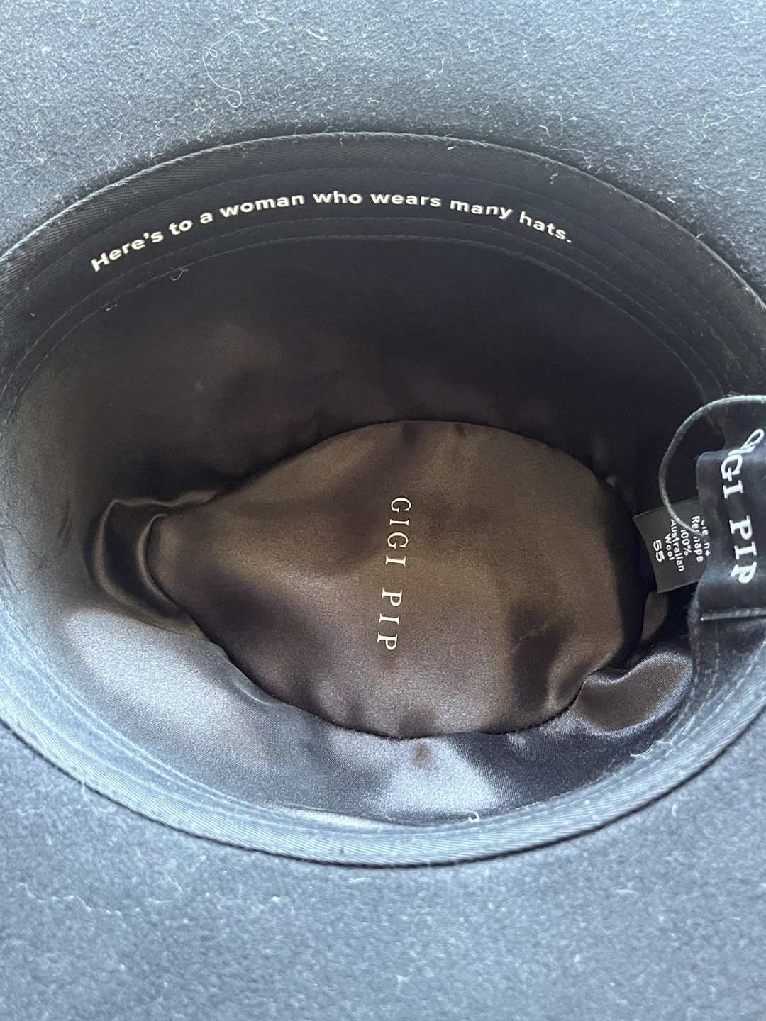 Gigi Pip black wool fedora - photo 5