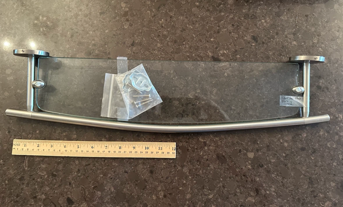 Glass Bathroom Shelf