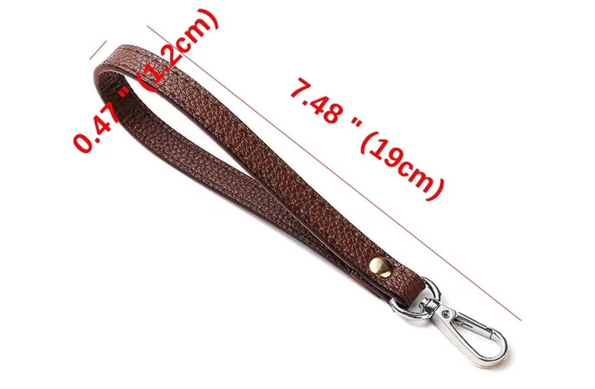 Blue PU Leather Purse Wrist Strap - photo 3