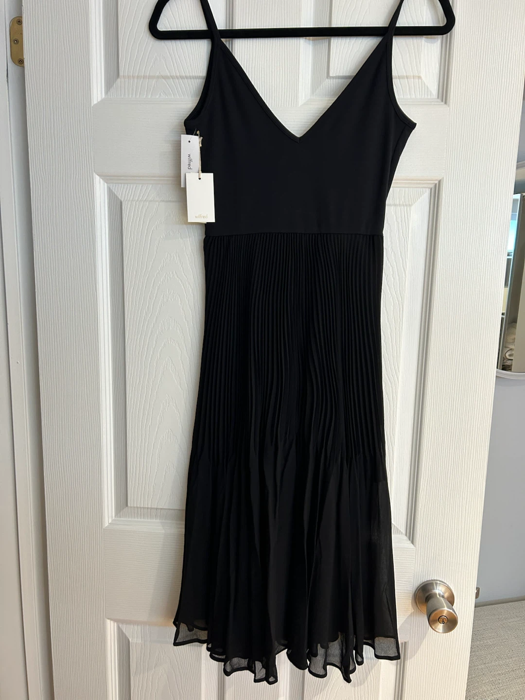 Wilfred Daphnee Pleated Dress - Black - Size XS