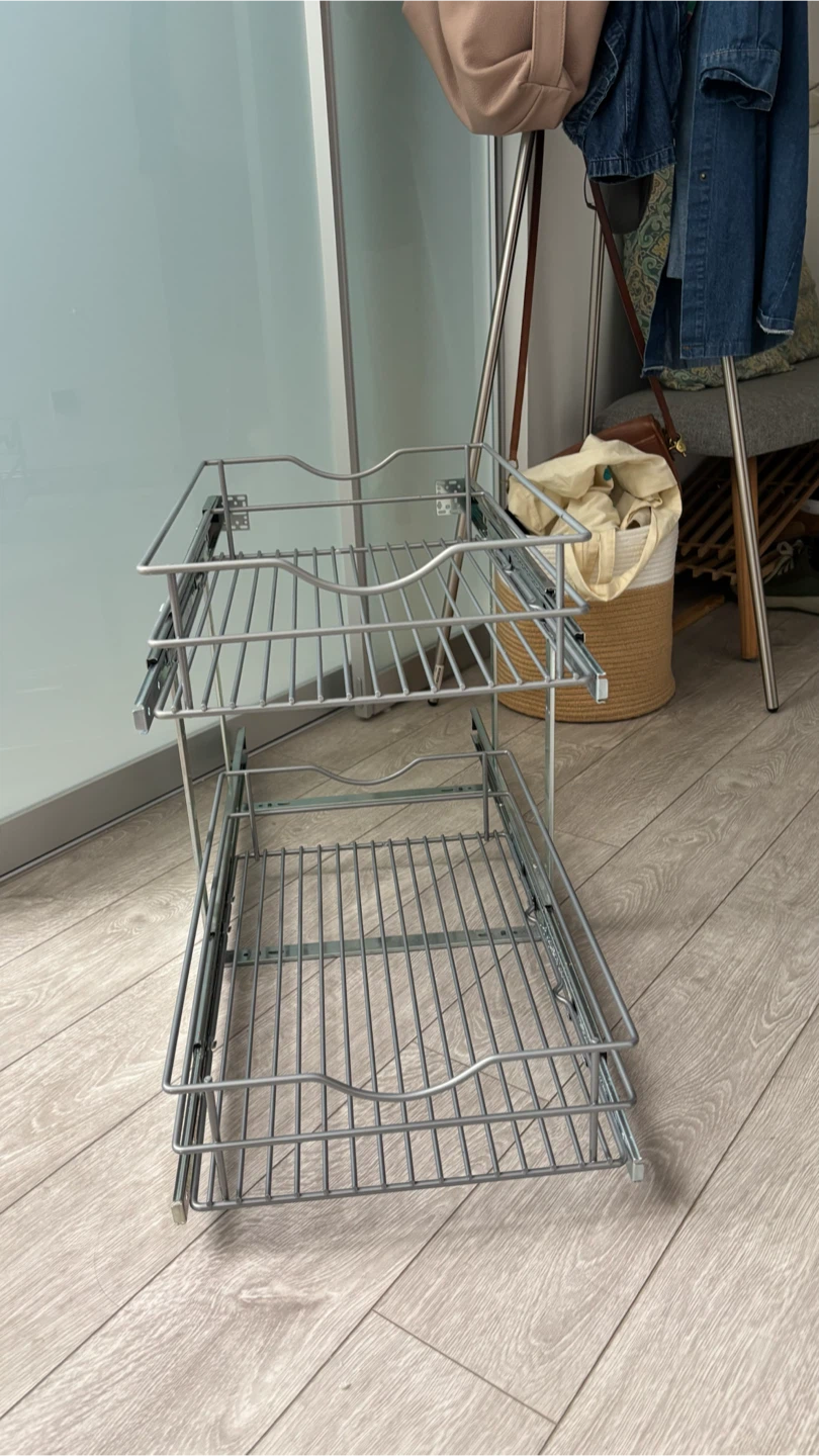 Two-Tier Sliding Cabinet Organizer - photo 2