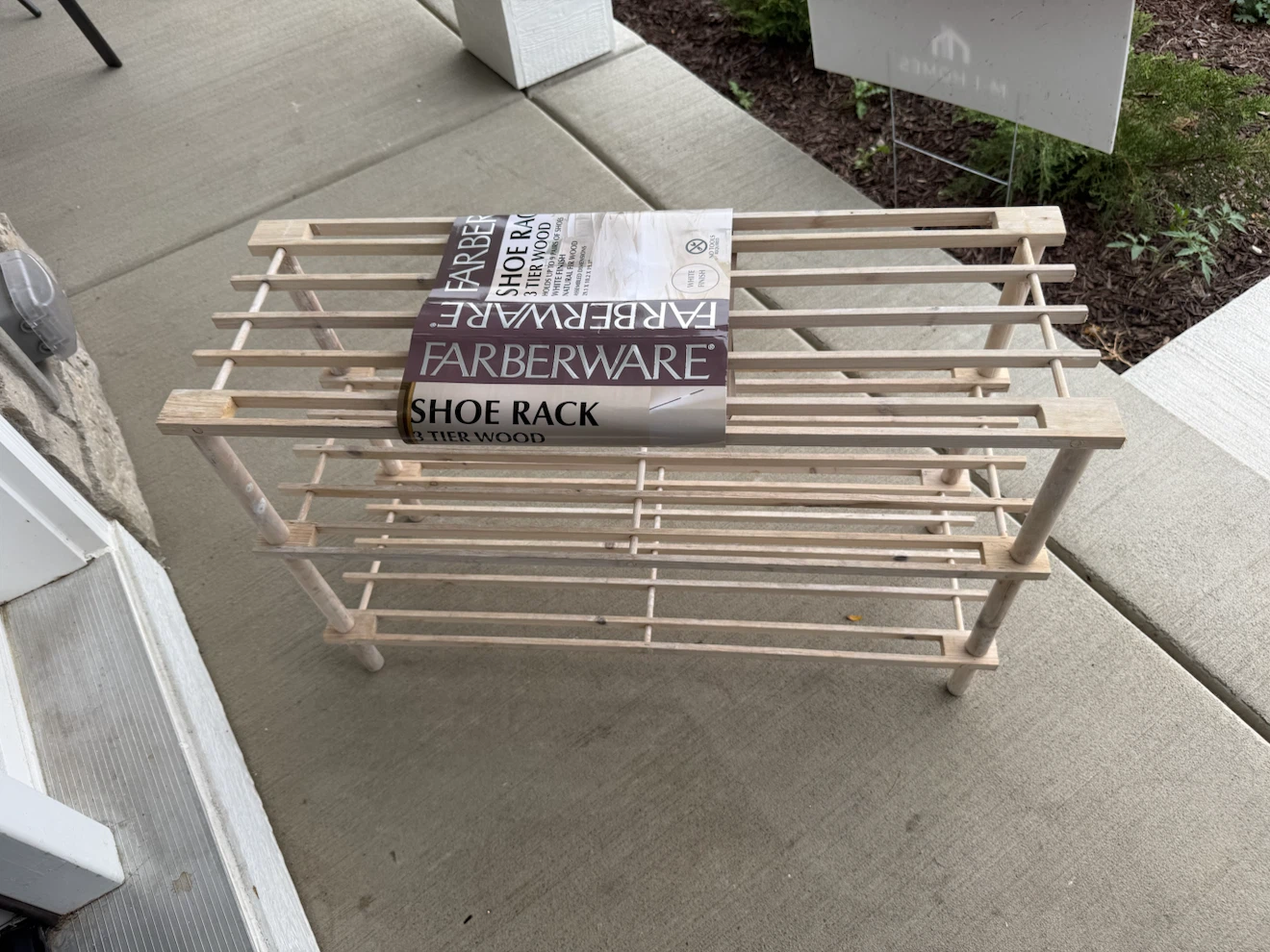 Farberware 3-Tier Wood Shoe Rack