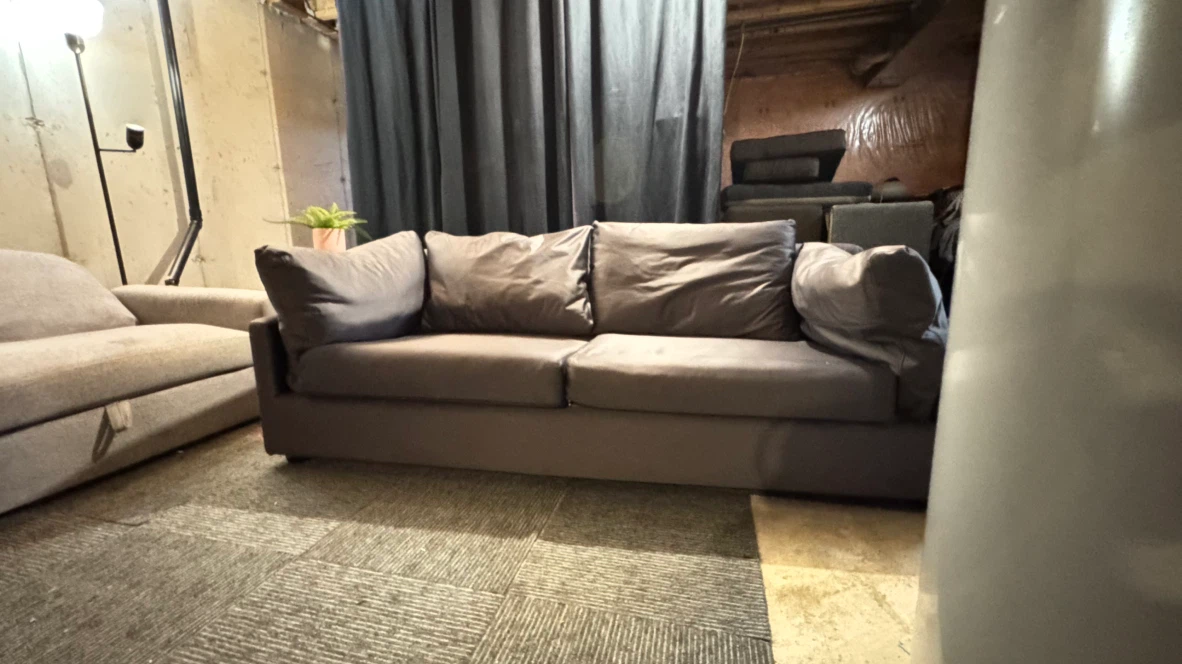 Dark Grey Super comfy Two-Seater Sofa
