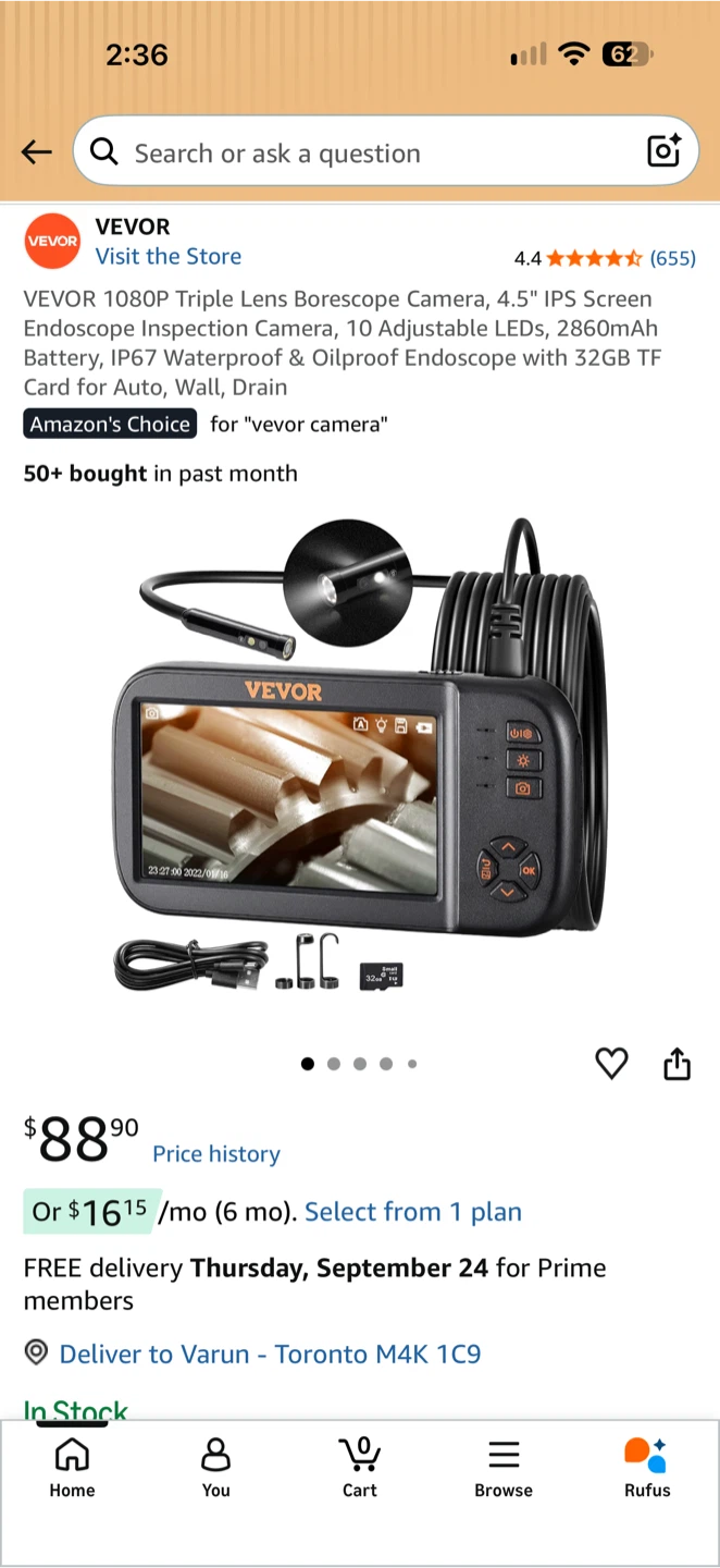 (Moving sale) 1080P Handheld Digital Endoscope Camera - photo 3