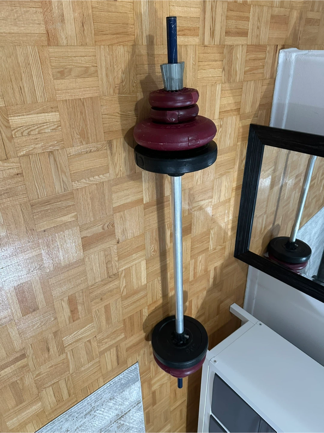 60 lb Adjustable Iron Barbell Set with Weights & Locks - photo 5