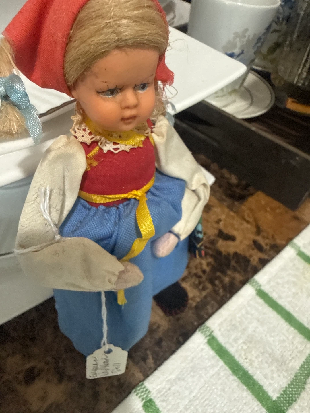 European Folk wax head Doll - photo 5