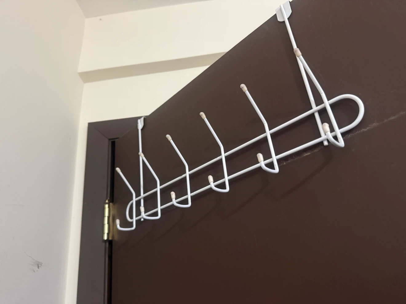 Over-the-Door Metal Coat Hook Rack