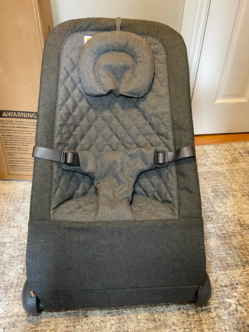 New Portable Baby Bouncer Dark Grey - photo 5