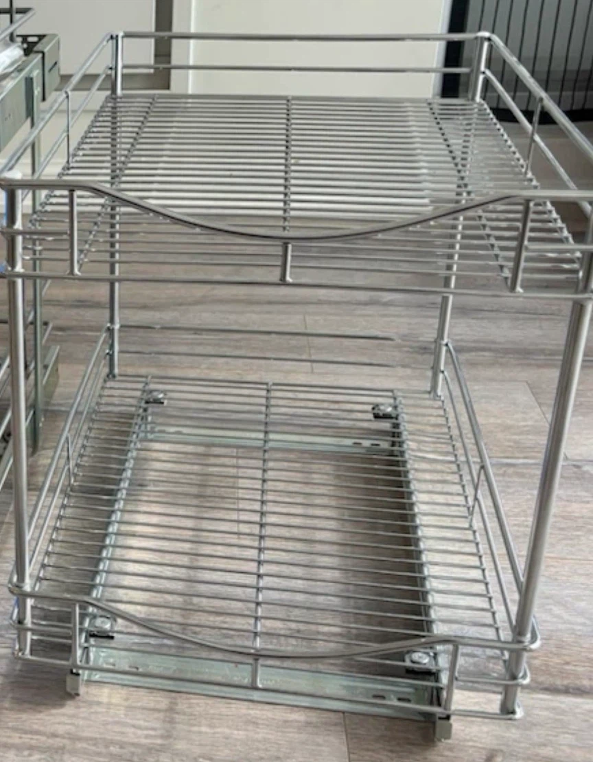 Two-tier pull-out wire storage shelf - photo 2