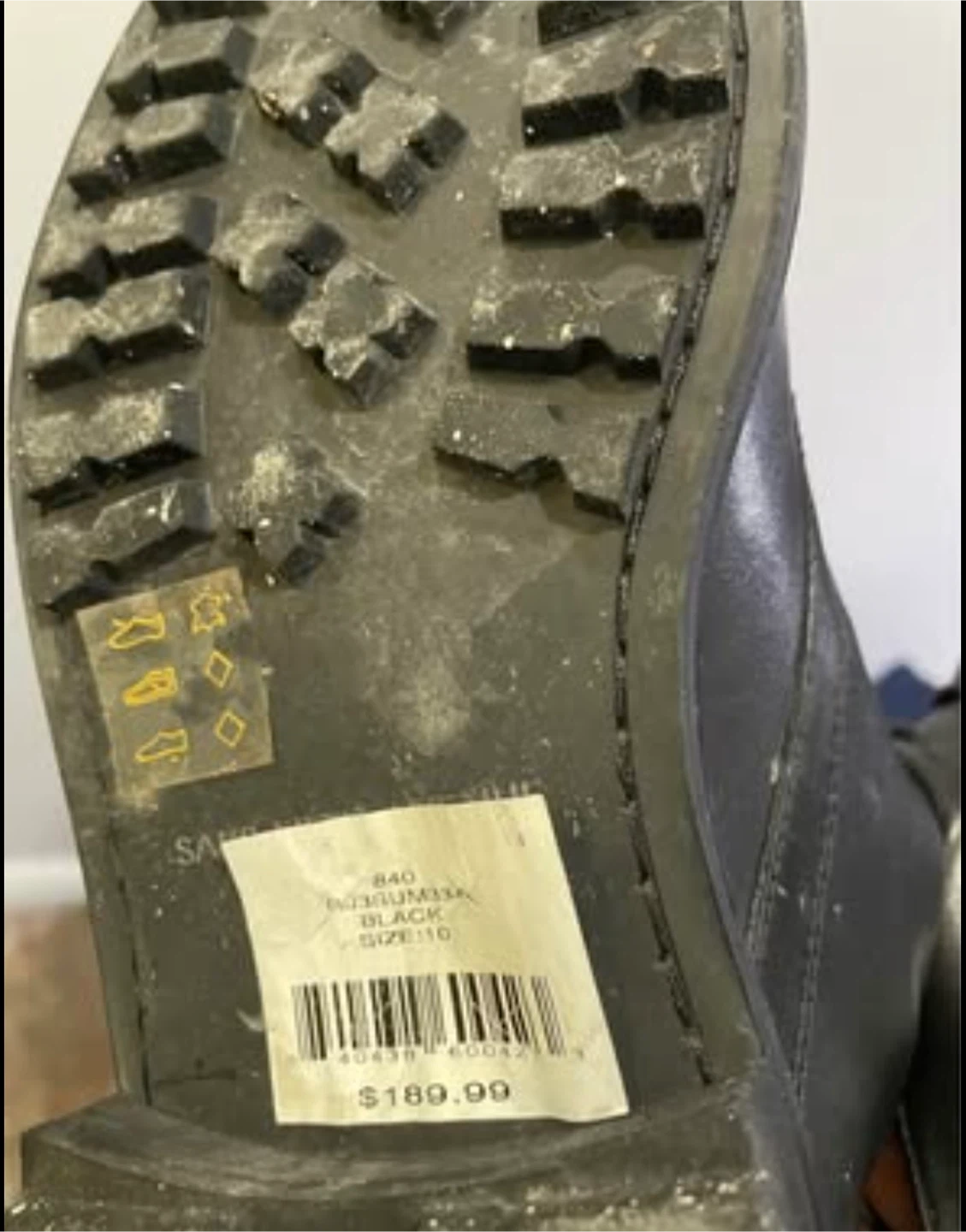 Black Leather Chukka Boots Size 10 - photo 2