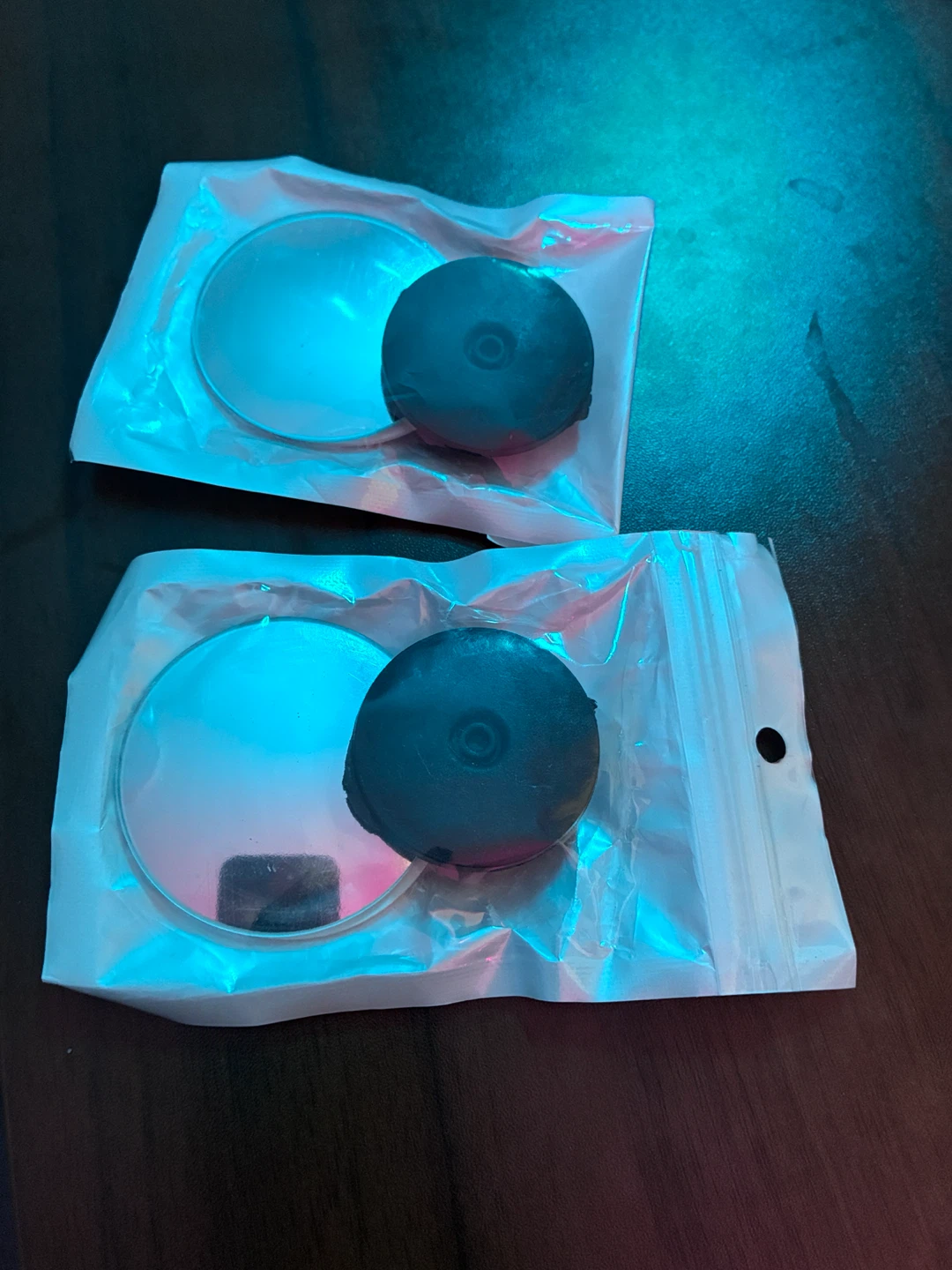Two Small Round Mirror Attachments
