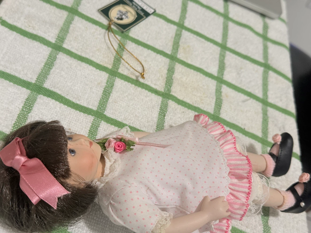 Margaret Collectible Porcelain Doll with Pink Outfit - photo 3