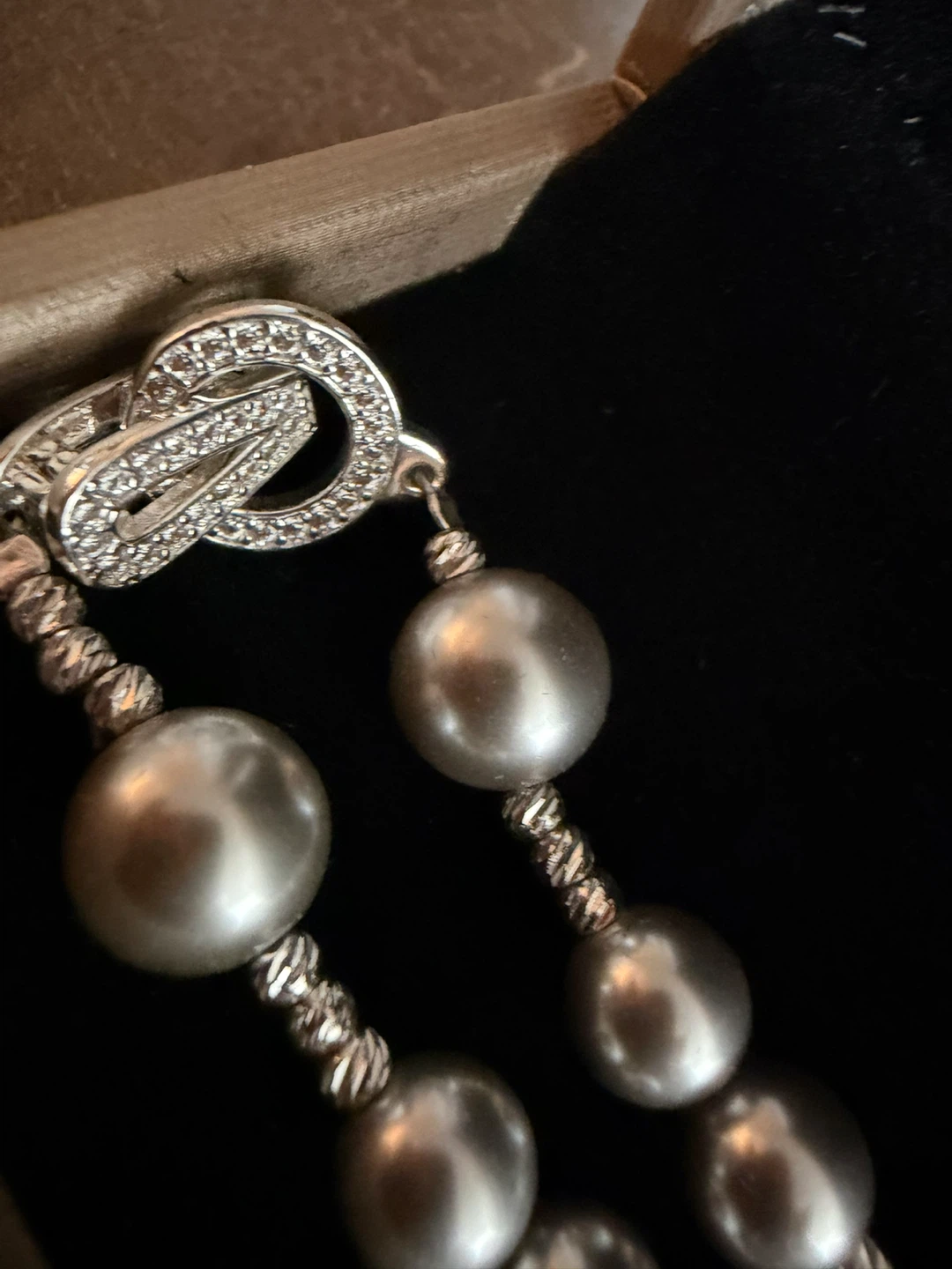 Grey Pearl Beaded Necklace - photo 2