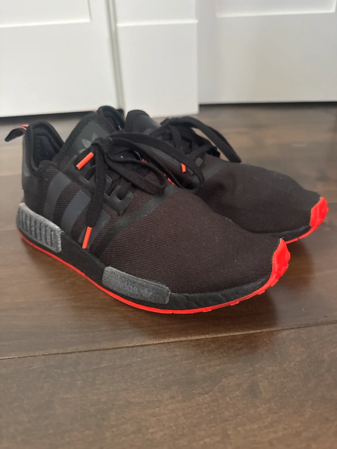 Adidas NMD R1 Black and Red Sneakers