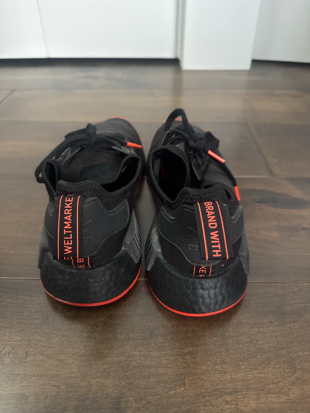Adidas NMD R1 Black and Red Sneakers - photo 2